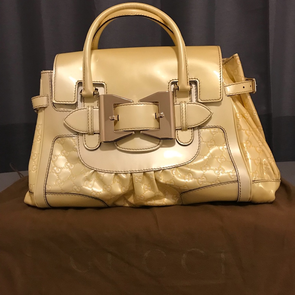 Gucci Patent Leather Handbag
